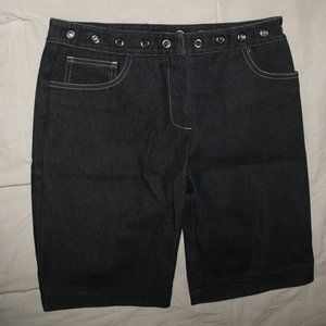 Trina Turk Los Angeles Blue Jean Bermuda Shorts